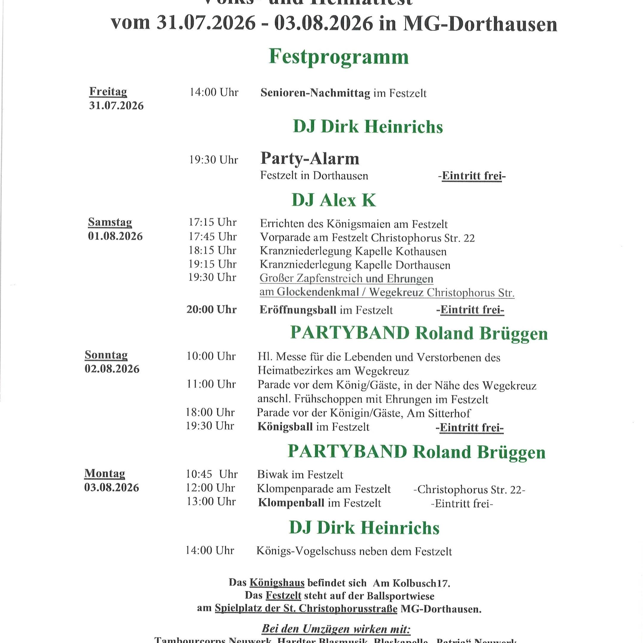 Dorf- und Heimatfest Dorthausen 2026